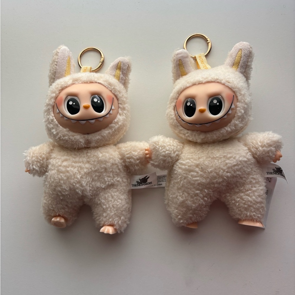 Cute Plush Keychain Set